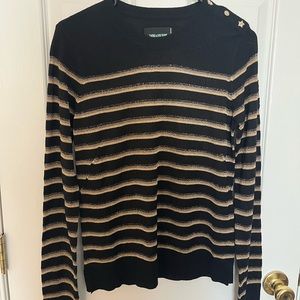 Zadig & Voltaire Miss Stripes Metallic Sweater